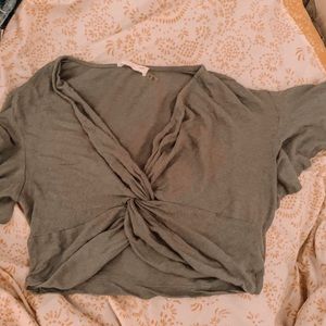 Urban Outfitters cropped knot shirt